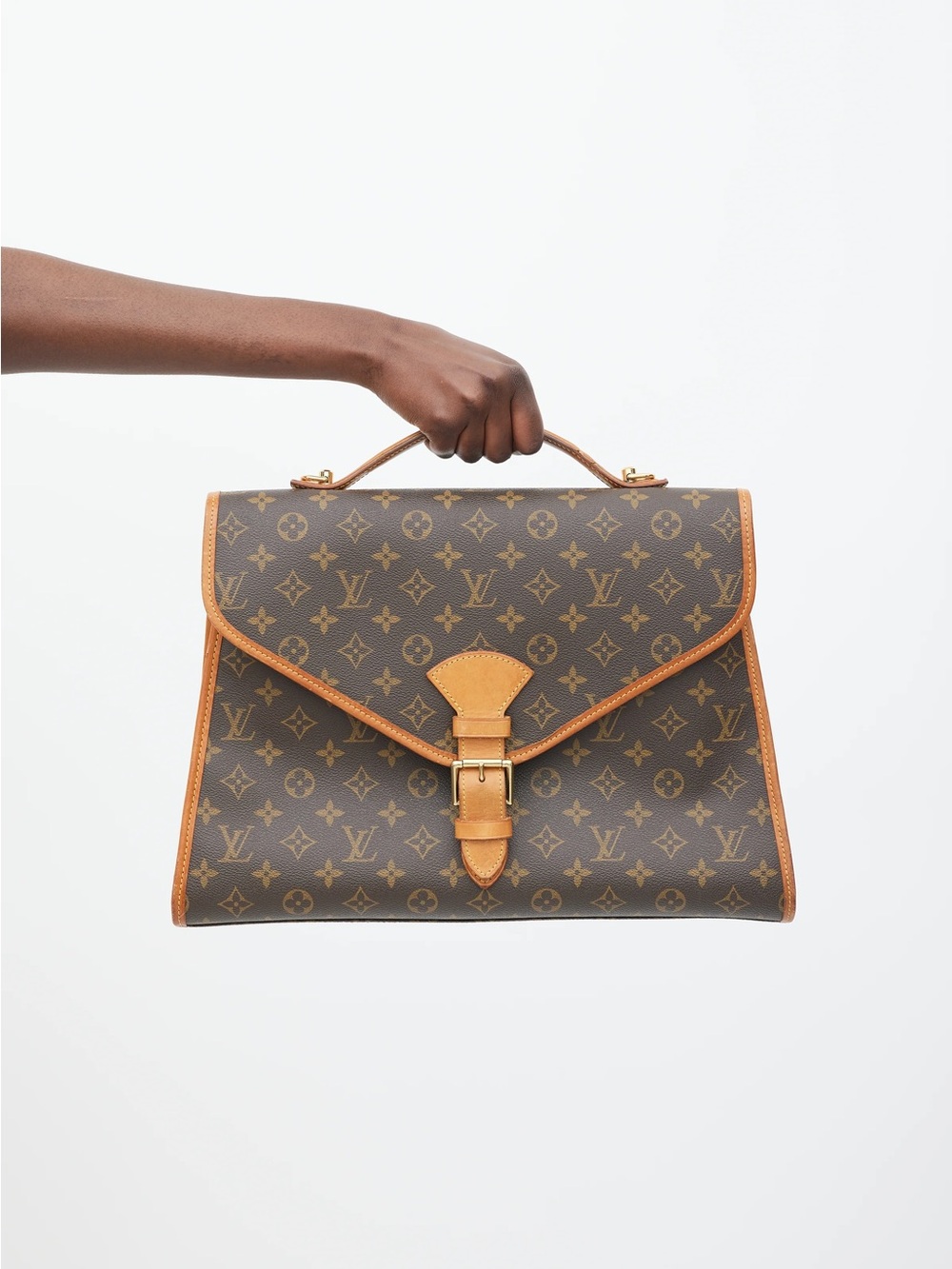 Louis Vuitton Beverly Monogram Flap Bag MM in Brown/Tan Satchel - Picture 3 of 16
